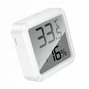 HOCO weather station clock HX40 — desktop/station clock with temperature and humidity display, white