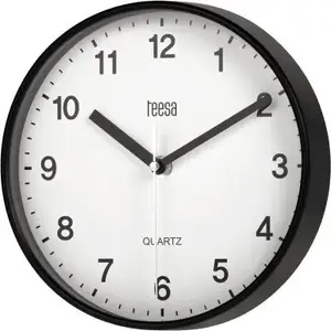 Sienas pulkstenis TEESA TSA0038B — 20 cm, melns