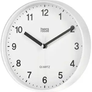 Sienas pulkstenis TEESA TSA0038, diametrs 20 cm, balts