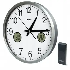 Wall clock with thermometer Meteo ZP31 — analog timepiece with built-in thermometer