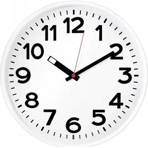 Wall clock Mocco EUROTIME 82321 quartz, white, analog