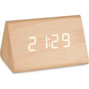 Galda digitālais pulkstenis Gift Decor S3611238 — brūns PVC un MDF, 11,7×7,5×8 cm
