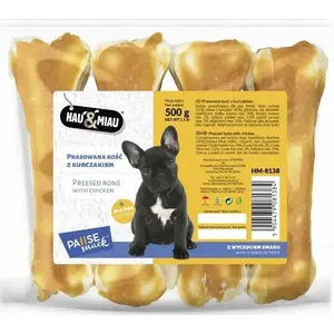 Dog Treat Hau & Miau Pausesnack pressed chicken bone snack 500 g