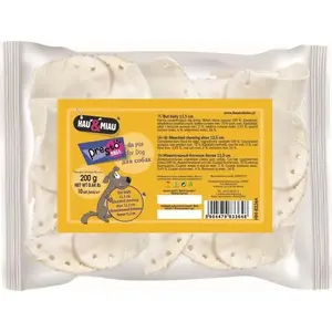 Dog chew bone hau & miau BUT BIAŁY ŚREDNI 12.5 cm, pack of 10 (20 packs per carton)