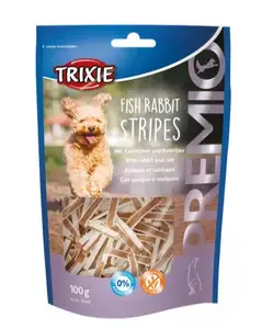 Корм для собак Trixie TRIXIE PREMIO Fish Rabbit Stripes, для взрослых, вкус кролика, 100 г