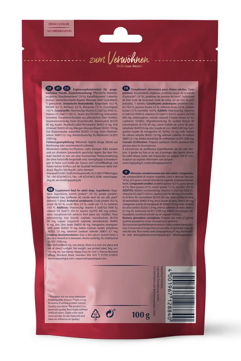 happy dog Soft Snack Africa страус 100 г Photo 2