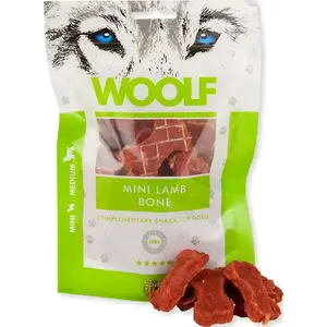 Лакомство для собак Brit WOOLF 100 г LAMB Mini Bone — мягкая жевательная палочка