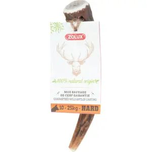 Dog chew ZOLUX deer antler whole HARD S — natural chew for dogs