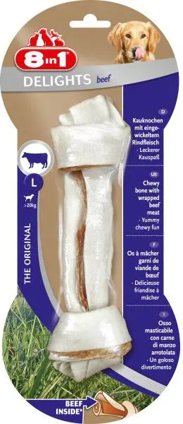 Suņu gardums 8in1 Beef Bones pieaugušiem