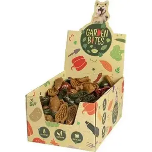 Жевательная зубная палочка для собак Duvo+ Garden Bites Veggie Friends Small 6 см — упаковка 60 шт.