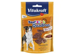 Dog food treat Vitakraft Beef Stick Quadros 70 g — beef, liver & potato