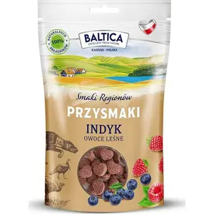 Mitra suņu barība BALTICA Baltica Przysmak Indyk z owocami leśnymi 150g - tītara ar meža ogām, maisiņš 150 g
