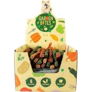 Жевательные зубные палочки для собак Duvo+ GARDEN BITES DENTAL TWISTERS S 13 см, упаковка 90 шт