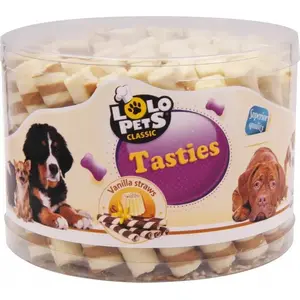 Suņu košļājamās nūjiņas LOLO PETS CLASSIC RURKI WANILIOWE DLA PSA -gilza, vaniļas garša