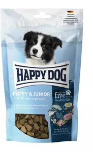 Лакомство для собак Happy Dog fit & vital Snack Puppy & Junior — птица и рис, 100 г