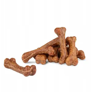 Dog chew treat hau & miau Pausesnack beef-flavored calcium cubes 500 g