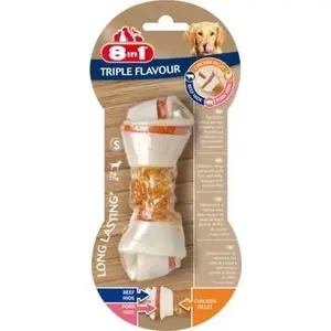 Жевательная кость для собак 8in1 Triple Flavour S — 1 шт., маленькая