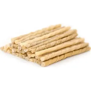 Suņu našķis TRAFO Twisted stick natural 8 mm — 100 gab. (dārzeņu un kartupeļu čipsi)