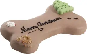LOLO PETS CLASSIC suņu gardums Lolo Pets Classic Tort "Merry Christmas" — riekstu‑šokolādes garša