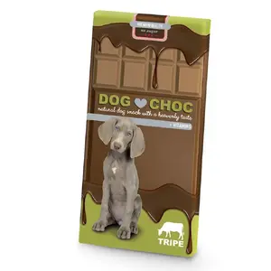 Лакомство Duvo+ Dog Choc Tripe — для собак, вкус рубца, 100 г, без сахара