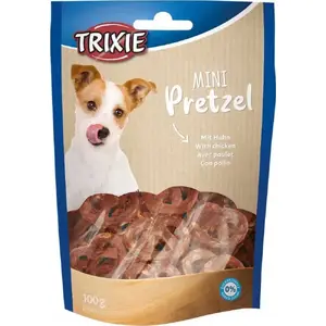 Dog Treats Trixie Mini Precel 100 g — small pretzel-shaped training snacks for dogs