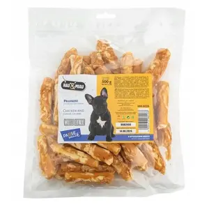 Dog snacks hau & miau Paluszki with chicken and cheese, 500 g