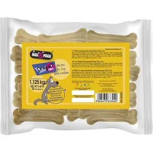 hau & miau presēta suņu kaula 12,5 cm, 25 gab., 1,125 kg