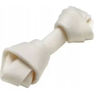 Suņu košļājamie kauli hau & miau KOŚĆ WIĄZANA BIAŁA 10 cm — 20 gab. iep. (600 g)
