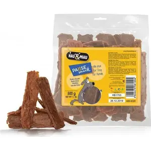 Лакомство для собак hau & miau Pausesnack полоски из утки 500 г
