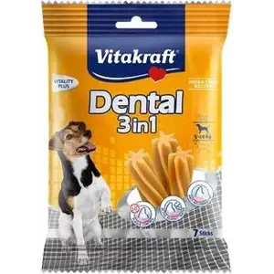Дентальные палочки для собак Vitakraft DENTAL 3in1 SMALL для собак 5–10 кг, 120 г