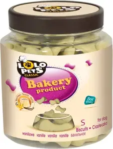Печенье для собак LOLO PETS CLASSIC Classic Ciastka ванильные «косточки» в стеклянной банке S 210 г