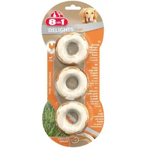 Suņu gardumi 8in1 Delights Rings no 8in1, 3 gab. iepakojums — gredzeni suņiem