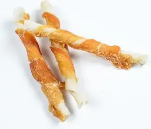 Лакомство для собак ALDA G015 Кабанос, обёрнутое куриным мясом, 7 см, 500 г