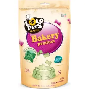 Лакомство для собак LOLO PETS CLASSIC Classic Ciastka — мятные печенья в доипаке S, 350 г
