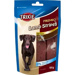 Trixie suns uzkoda Kabanosy Premio ar jēru 100 g - mīkstas kaltētas kārums