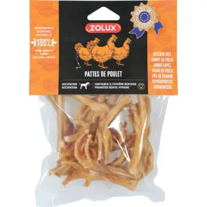 Suņu gardums ZOLUX Vistas kājas 150 g - košļājams našķis suņiem