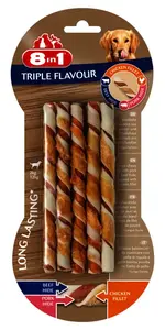 Treat for dogs 8in1 Triple Flavour (Beef, Chicken, Ham) 70 g, sugar-free