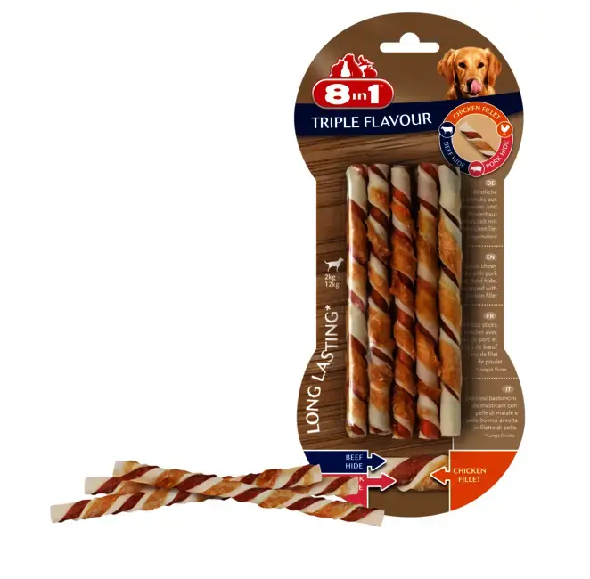 8in1 Triple Flavour našķis suņiem 70 g Photo 3