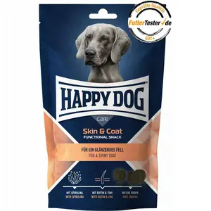 Лакомство для собак happy dog Care Snack Skin & Coat 100 г — для поддержки кожи и шерсти