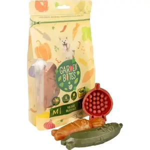 Duvo+ Garden Bites Veggie Buddies M — собачьи лакомства-жевалки 8,5 см, упаковка 6 шт.