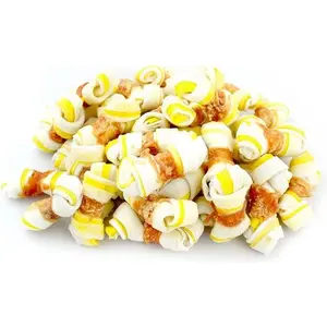 Корм для собак ALDA косточка из говядины с курицей, желтая, 500 г