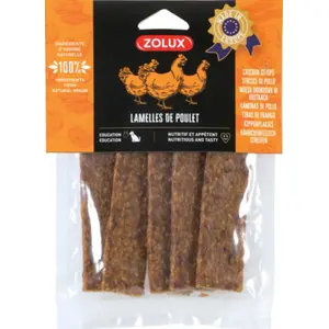 Лакомство для собак ZOLUX Полоски с курицей 100 г, жевательное угощение
