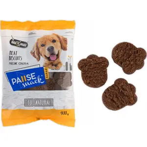 hau & miau Pausesnack Baked suņu kārums, gaļas cepumi, 400 g