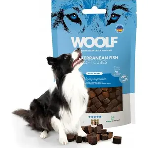 Suņu našķis WOOLF Soft Cubes Mediterranean Fish 100 g