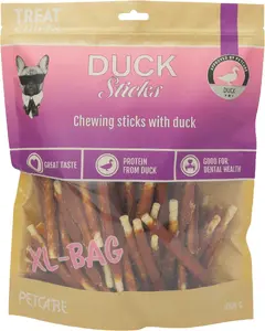 Лакомство для собак PROZOO Duck sticks 1 кг — утиные палочки без кожуры, одноингредиентные