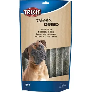 Suņu našķis Trixie žāvēta laša āda 150 g