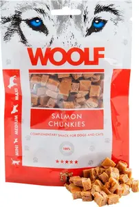 Влажный корм для собак Brit WOOLF Salmon Chunkies 100 г — консервы с лососем