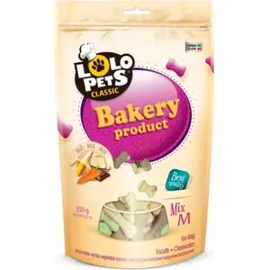 Sukkas LOLO PETS CLASSIC Cepumi Kauliņu mix M doypack iepakojumā — 350 g