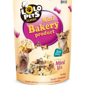 Suņu našķi LOLO PETS CLASSIC Classic Ciastka Kości mini mix S, 3 kg