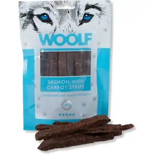Mitrs suņu barības Brit WOOLF 100 g Lasis ar burkānu — vienas porcijas iepakojums